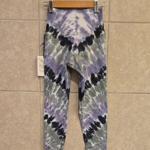 NWT Electric & Rose Purple and Black Tie-Dye Leggings
